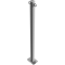 Barrier posts | Steel tube  60 x 2,5 mm | stationary | to be fixed by plugs | hot-dip galvanized | with 2 eyelets